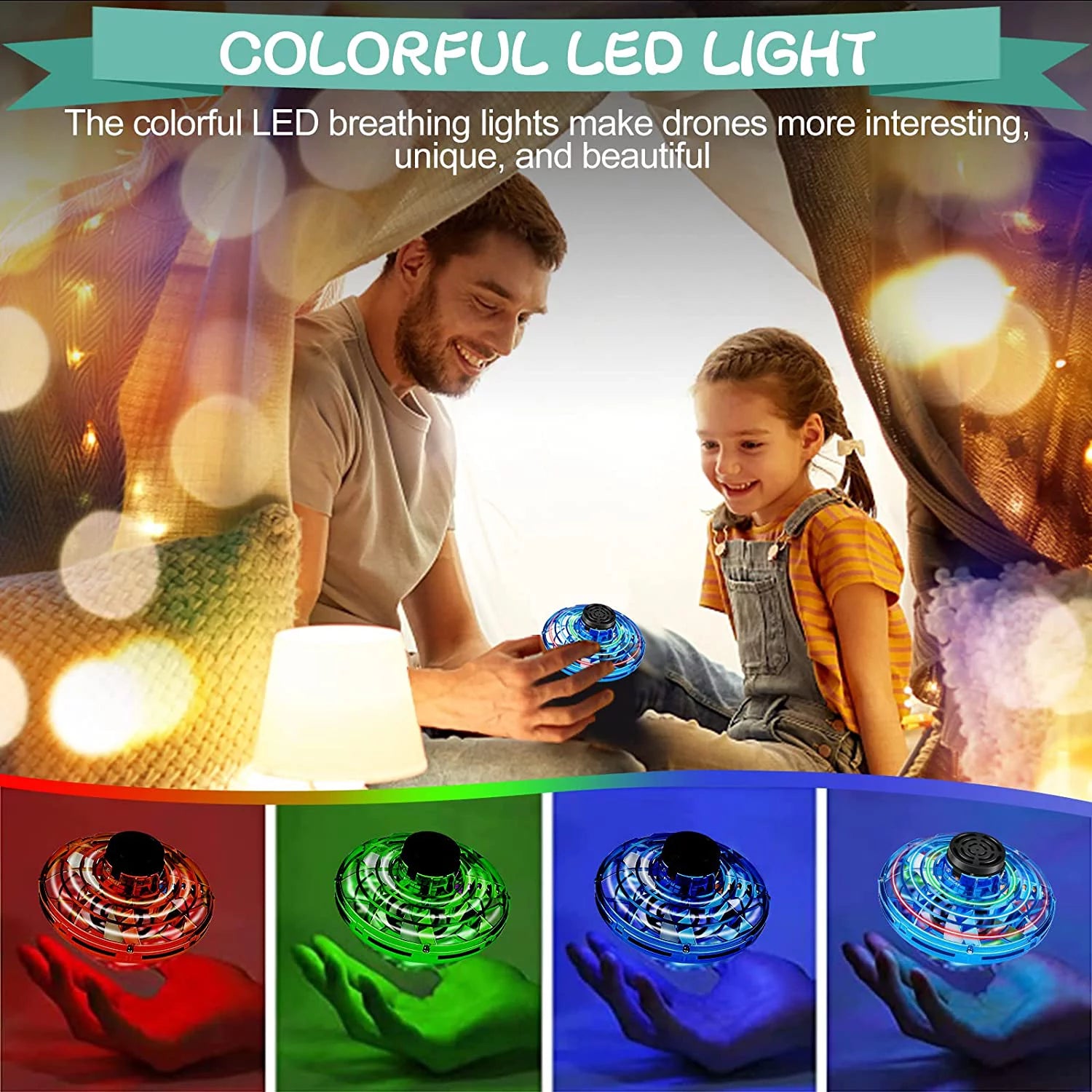 Soar high with our Blue Flying Spinner Mini Drone! π The ultimate fun toy for kids and adults alike, featuring 360Β° flight, LED lights, and endless excitement for indoor and outdoor play! πΈβ¨ #FunForAll #FlyingSpinner