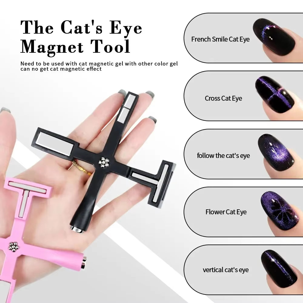 "5-in-1 Magnetic Nail Art Tool for Gel Polish Line & Strip Effects