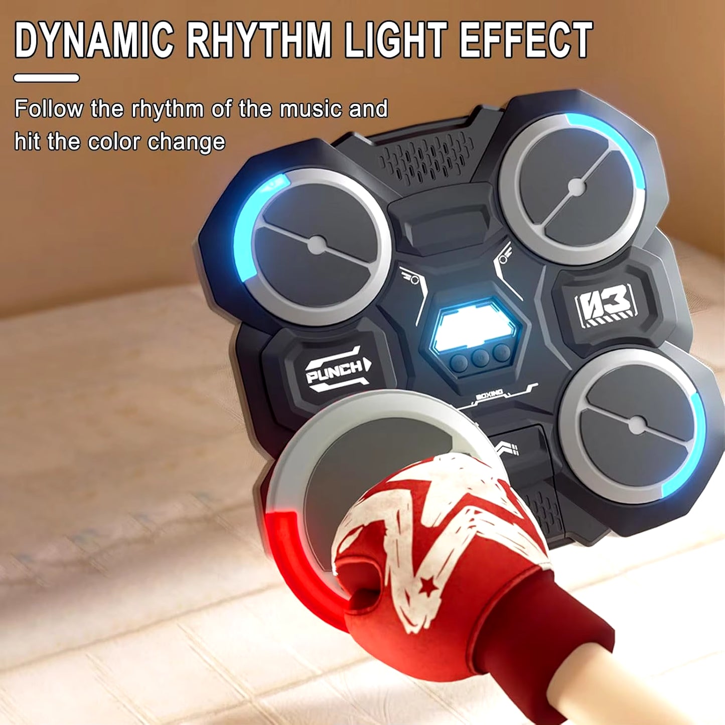 Wall-Mounted Smart Music Boxing Machine – Fun Decompression Toy for Kids