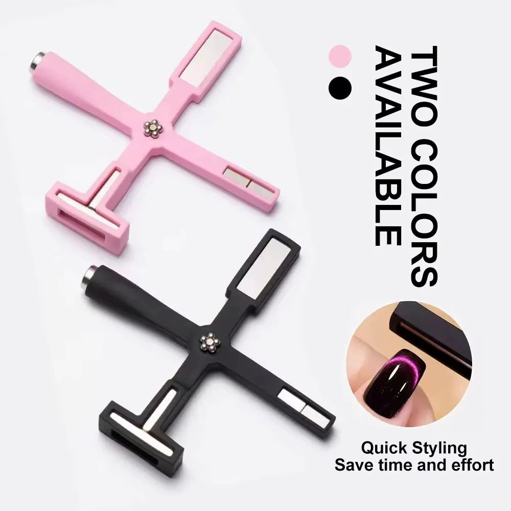 "5-in-1 Magnetic Nail Art Tool for Gel Polish Line & Strip Effects