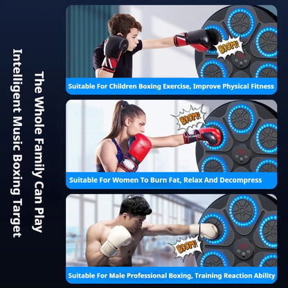 Smart Bluetooth Music Boxing Machine – Wall-Mounted Trainer for Home & Gym