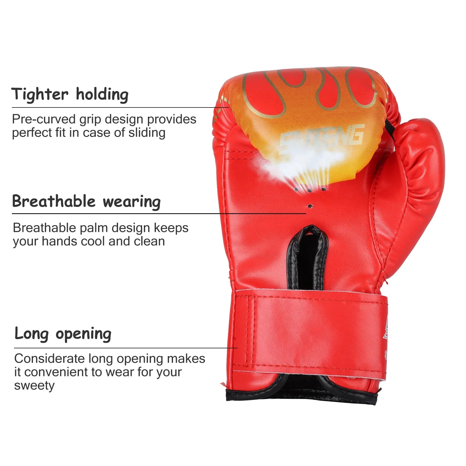 3Oz Kids Boxing Gloves – Lightweight, Breathable PU Leather with Adjustable Strap