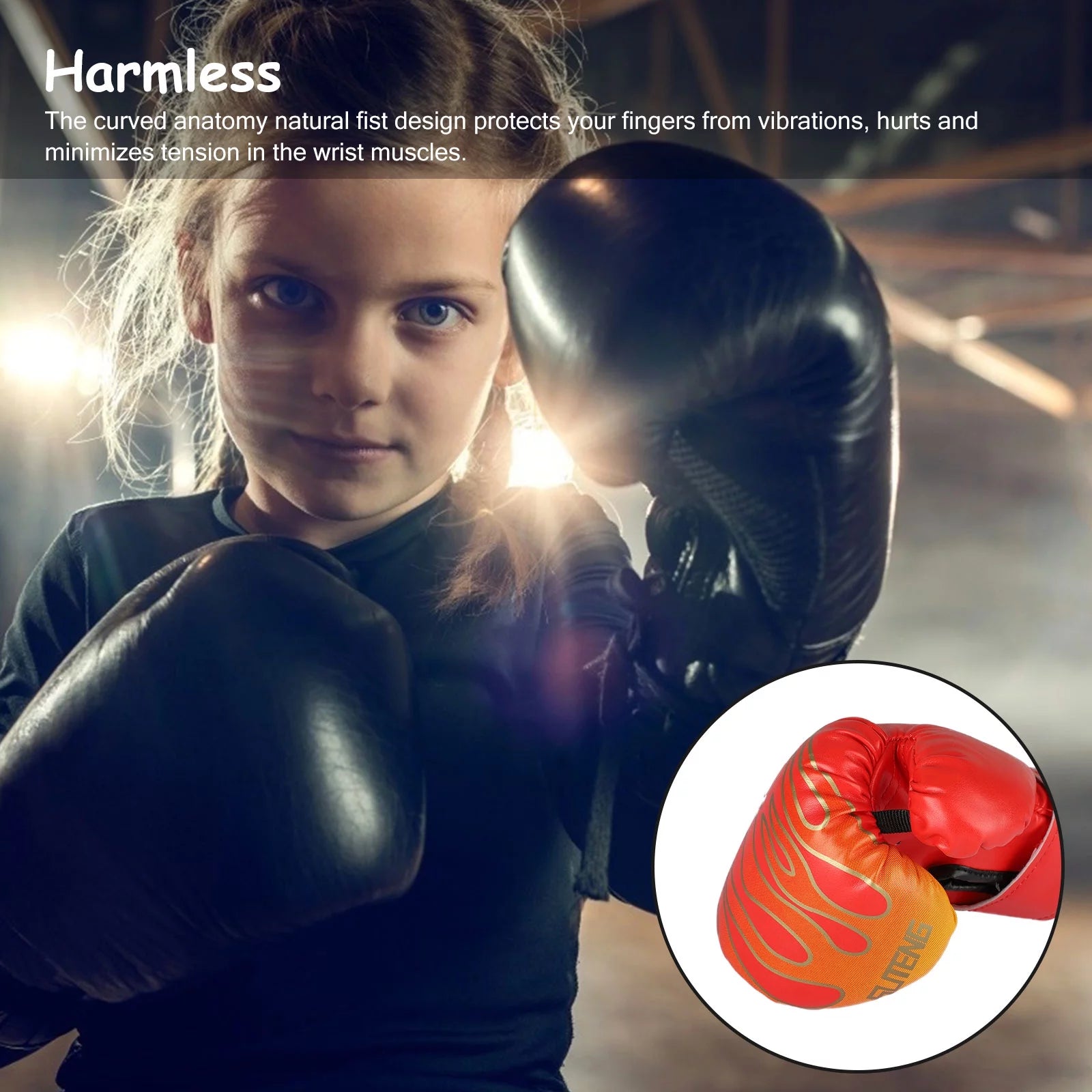 3Oz Kids Boxing Gloves – Lightweight, Breathable PU Leather with Adjustable Strap