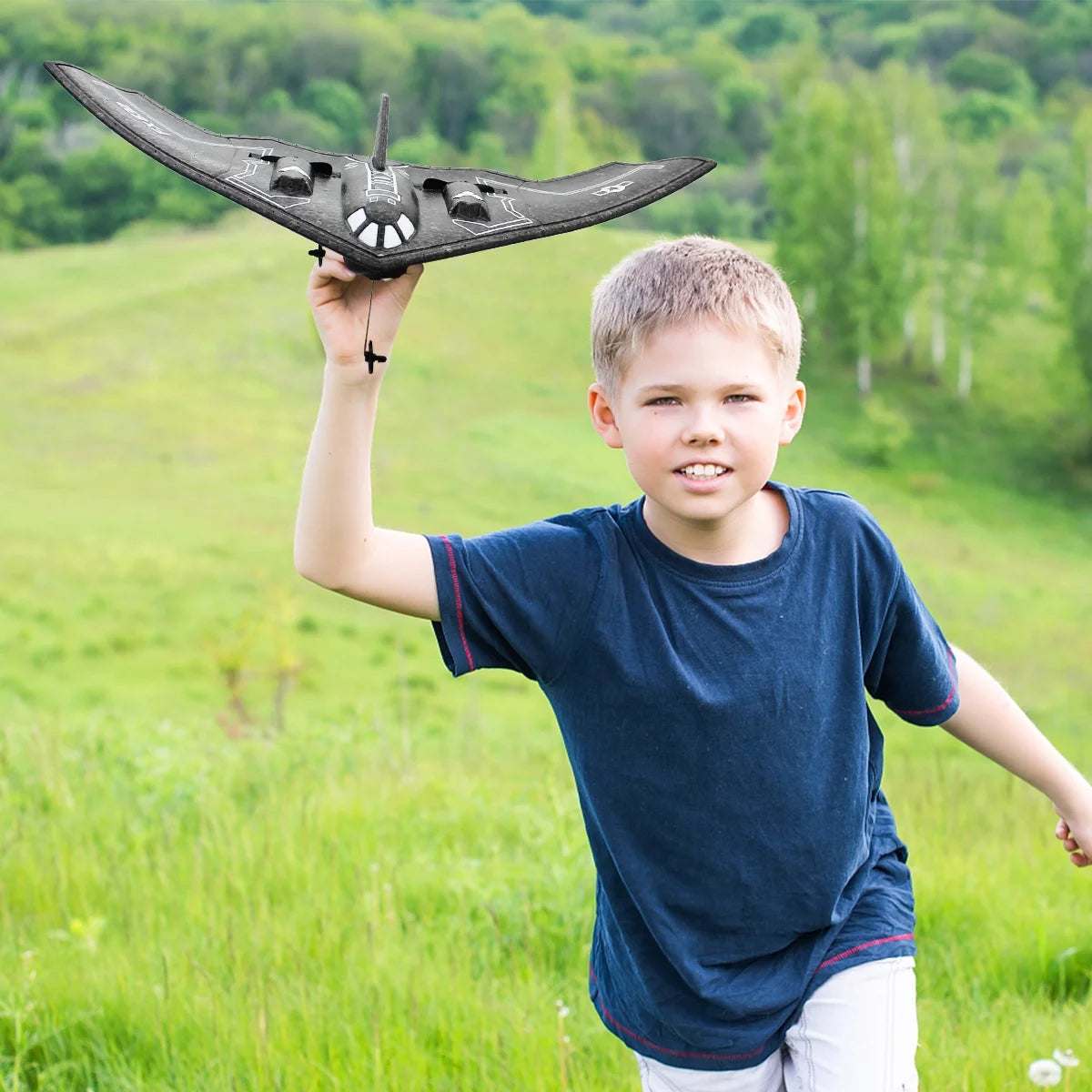 Remote Control Planes for Adults with 2 Batteries , B2 Spirit RC Airplanes for Kids 14+