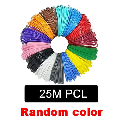 PLA/PCL 3D Pen Filament – 1.75mm, Safe & Odorless, 9m/25m/50m/100m Options