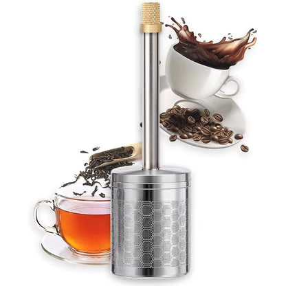 Reusable Stainless Steel Coffee & Tea Filter – Portable Travel Brewer & Infuser"