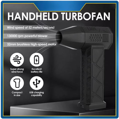 130,000 RPM High-Speed Brushless Turbo Blower Fan – Powerful & Compact