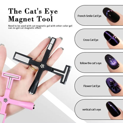  "5-in-1 Magnetic Nail Art Tool for Gel Polish Line & Strip Effects