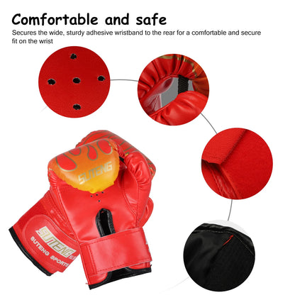 3Oz Kids Boxing Gloves – Lightweight, Breathable PU Leather with Adjustable Strap