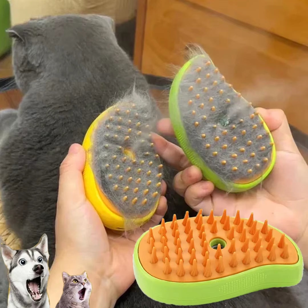 Ultimate Pet Grooming Game-Changer: 3-in-1 Electric Steamy Brush for Cats & Dogs! 🐾💖 #PetGrooming #FurryFriends #PamperYourPet