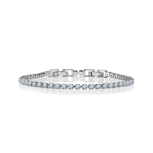 8 Carat round Cut Square Set Tennis Bracelet for Women - Gift for Her - Anniversary Gift