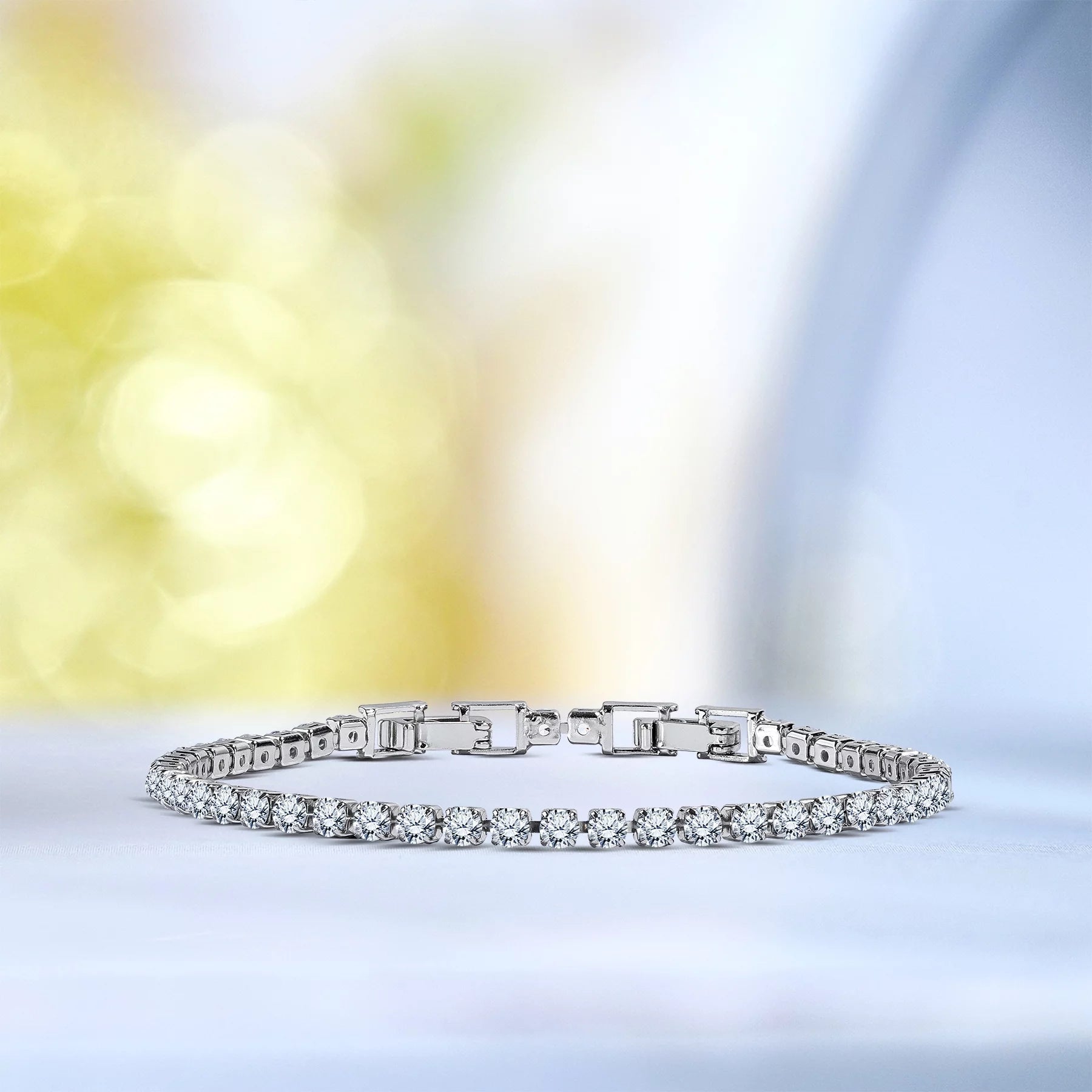 8 Carat round Cut Square Set Tennis Bracelet for Women - Gift for Her - Anniversary Gift