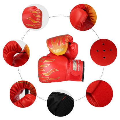 3Oz Kids Boxing Gloves – Lightweight, Breathable PU Leather with Adjustable Strap