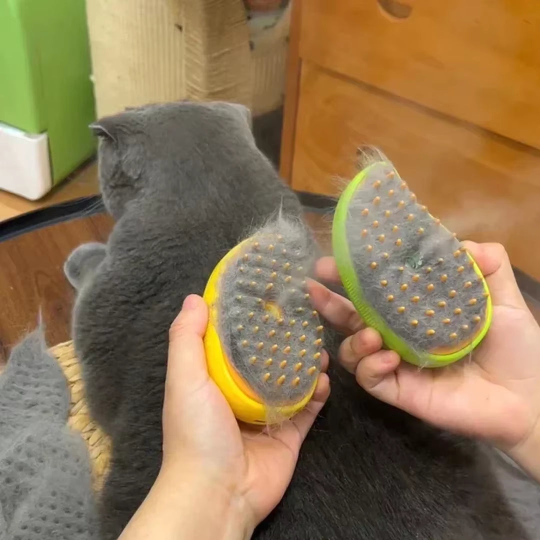 Ultimate Pet Grooming Game-Changer: 3-in-1 Electric Steamy Brush for Cats & Dogs! 🐾💖 #PetGrooming #FurryFriends #PamperYourPet